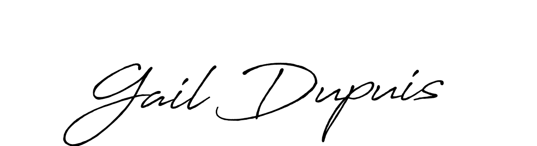 Make a short Gail Dupuis signature style. Manage your documents anywhere anytime using Antro_Vectra_Bolder. Create and add eSignatures, submit forms, share and send files easily. Gail Dupuis signature style 7 images and pictures png