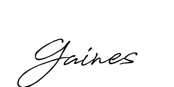 You should practise on your own different ways (Antro_Vectra_Bolder) to write your name (Gaines) in signature. don't let someone else do it for you. Gaines signature style 7 images and pictures png