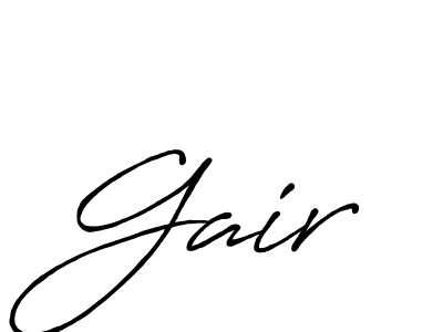 You should practise on your own different ways (Antro_Vectra_Bolder) to write your name (Gair) in signature. don't let someone else do it for you. Gair signature style 7 images and pictures png