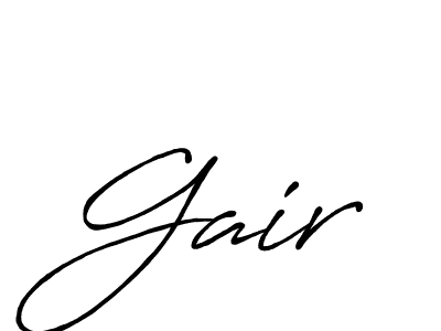 It looks lik you need a new signature style for name Gair. Design unique handwritten (Antro_Vectra_Bolder) signature with our free signature maker in just a few clicks. Gair signature style 7 images and pictures png