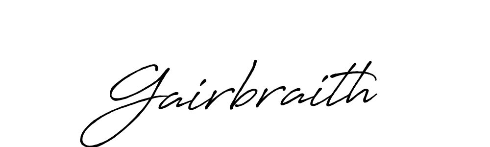 How to make Gairbraith signature? Antro_Vectra_Bolder is a professional autograph style. Create handwritten signature for Gairbraith name. Gairbraith signature style 7 images and pictures png