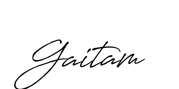 It looks lik you need a new signature style for name Gaitam. Design unique handwritten (Antro_Vectra_Bolder) signature with our free signature maker in just a few clicks. Gaitam signature style 7 images and pictures png