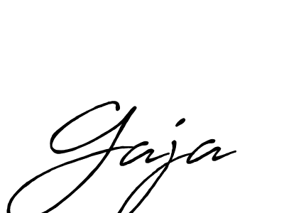 Create a beautiful signature design for name Gaja. With this signature (Antro_Vectra_Bolder) fonts, you can make a handwritten signature for free. Gaja signature style 7 images and pictures png