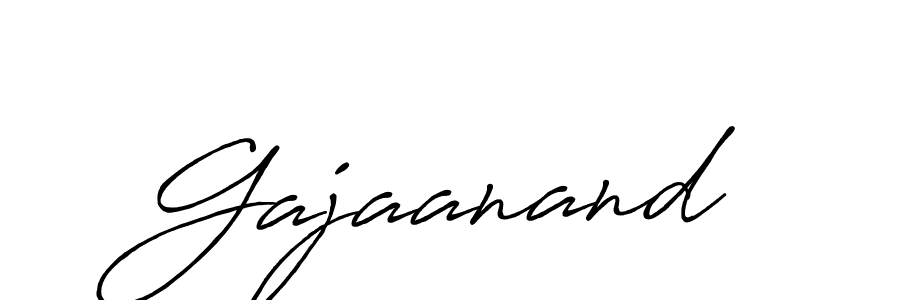 How to make Gajaanand signature? Antro_Vectra_Bolder is a professional autograph style. Create handwritten signature for Gajaanand name. Gajaanand signature style 7 images and pictures png