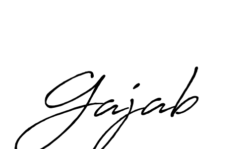 You should practise on your own different ways (Antro_Vectra_Bolder) to write your name (Gajab) in signature. don't let someone else do it for you. Gajab signature style 7 images and pictures png