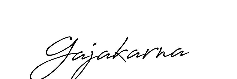 Use a signature maker to create a handwritten signature online. With this signature software, you can design (Antro_Vectra_Bolder) your own signature for name Gajakarna. Gajakarna signature style 7 images and pictures png