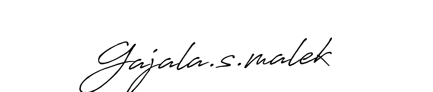 You should practise on your own different ways (Antro_Vectra_Bolder) to write your name (Gajala.s.malek) in signature. don't let someone else do it for you. Gajala.s.malek signature style 7 images and pictures png