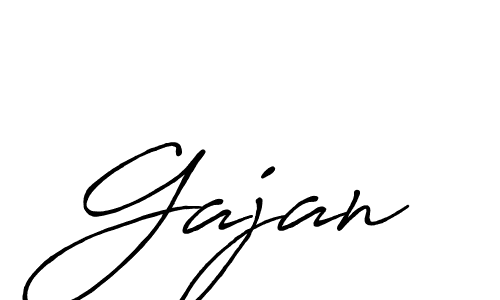 Create a beautiful signature design for name Gajan. With this signature (Antro_Vectra_Bolder) fonts, you can make a handwritten signature for free. Gajan signature style 7 images and pictures png
