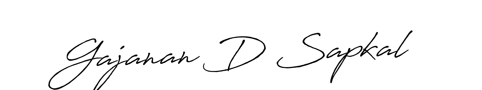 Make a beautiful signature design for name Gajanan D Sapkal. Use this online signature maker to create a handwritten signature for free. Gajanan D Sapkal signature style 7 images and pictures png