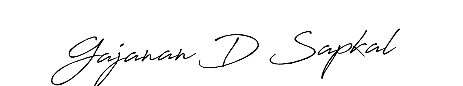 Make a beautiful signature design for name Gajanan D Sapkal. Use this online signature maker to create a handwritten signature for free. Gajanan D Sapkal signature style 7 images and pictures png