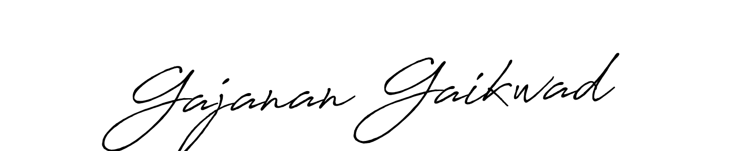 Create a beautiful signature design for name Gajanan Gaikwad. With this signature (Antro_Vectra_Bolder) fonts, you can make a handwritten signature for free. Gajanan Gaikwad signature style 7 images and pictures png