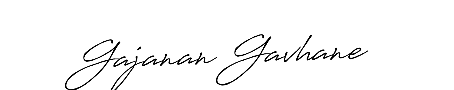 Use a signature maker to create a handwritten signature online. With this signature software, you can design (Antro_Vectra_Bolder) your own signature for name Gajanan Gavhane. Gajanan Gavhane signature style 7 images and pictures png