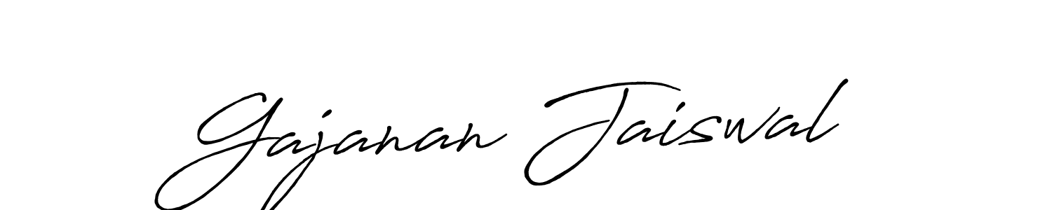 Design your own signature with our free online signature maker. With this signature software, you can create a handwritten (Antro_Vectra_Bolder) signature for name Gajanan Jaiswal. Gajanan Jaiswal signature style 7 images and pictures png