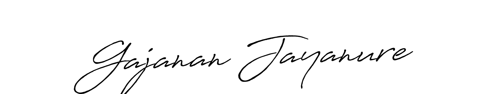 Also we have Gajanan Jayanure name is the best signature style. Create professional handwritten signature collection using Antro_Vectra_Bolder autograph style. Gajanan Jayanure signature style 7 images and pictures png