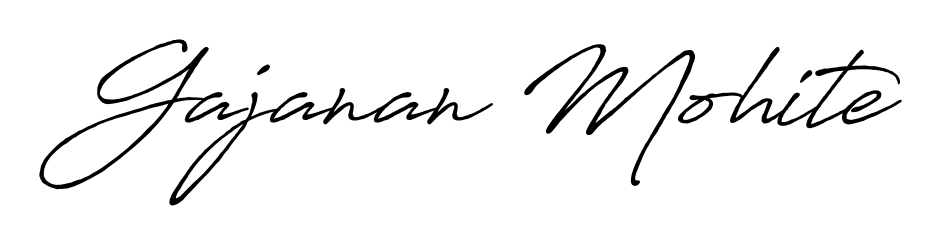 Make your name Gajanan Mohite memorable on every contract using Antro_Vectra_Bolder autograph style. Instant transparent background export available. Gajanan Mohite signature style 7 images and pictures png