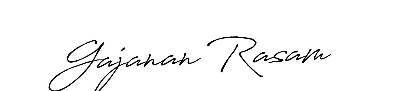 Gajanan Rasam stylish signature style. Best Handwritten Sign (Antro_Vectra_Bolder) for my name. Handwritten Signature Collection Ideas for my name Gajanan Rasam. Gajanan Rasam signature style 7 images and pictures png