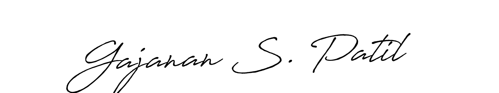 How to Draw Gajanan S. Patil signature style? Antro_Vectra_Bolder is a latest design signature styles for name Gajanan S. Patil. Gajanan S. Patil signature style 7 images and pictures png