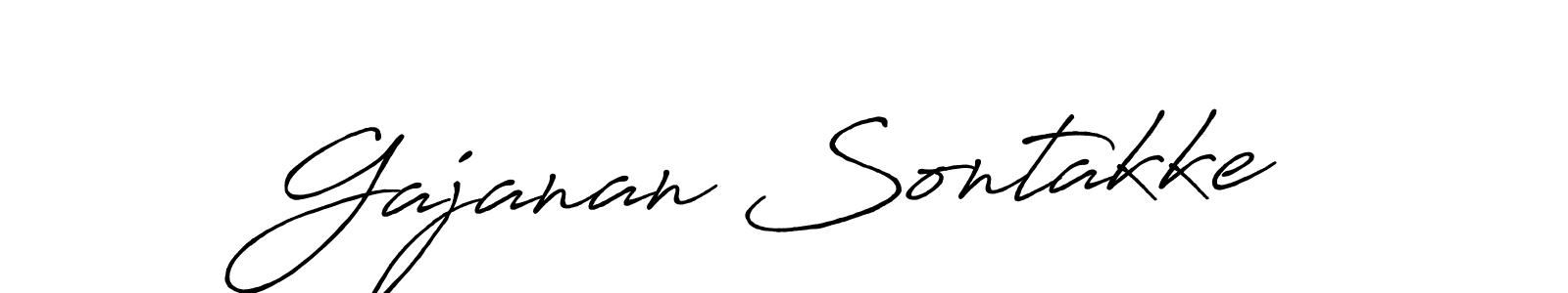 The best way (Antro_Vectra_Bolder) to make a short signature is to pick only two or three words in your name. The name Gajanan Sontakke include a total of six letters. For converting this name. Gajanan Sontakke signature style 7 images and pictures png