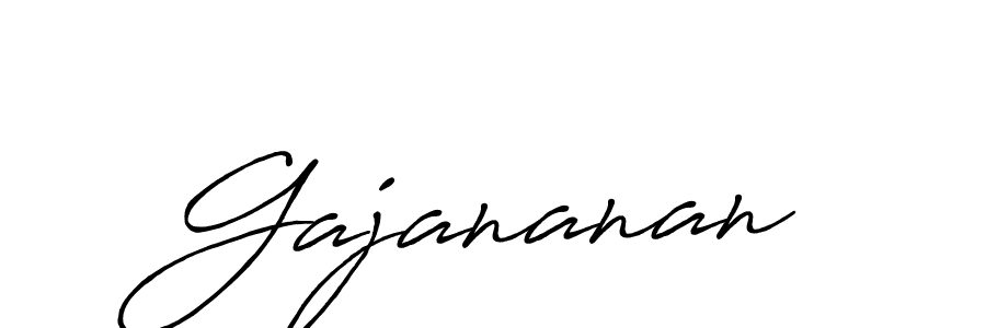 Gajananan stylish signature style. Best Handwritten Sign (Antro_Vectra_Bolder) for my name. Handwritten Signature Collection Ideas for my name Gajananan. Gajananan signature style 7 images and pictures png