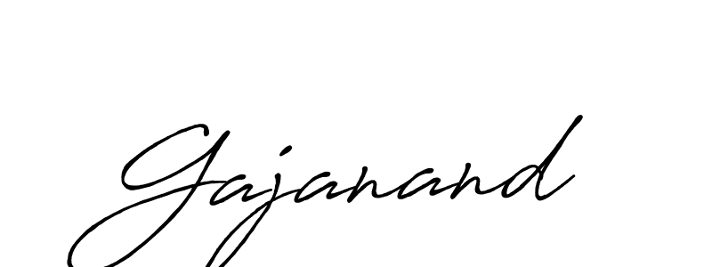 Also You can easily find your signature by using the search form. We will create Gajanand name handwritten signature images for you free of cost using Antro_Vectra_Bolder sign style. Gajanand signature style 7 images and pictures png