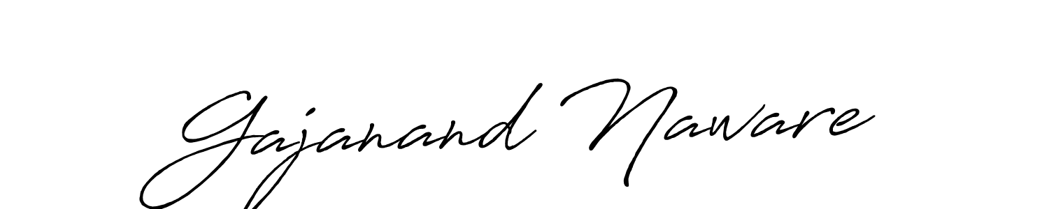 How to make Gajanand Naware signature? Antro_Vectra_Bolder is a professional autograph style. Create handwritten signature for Gajanand Naware name. Gajanand Naware signature style 7 images and pictures png