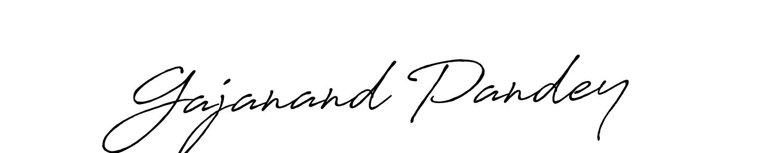 You should practise on your own different ways (Antro_Vectra_Bolder) to write your name (Gajanand Pandey) in signature. don't let someone else do it for you. Gajanand Pandey signature style 7 images and pictures png