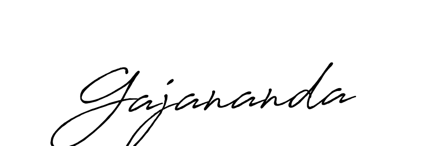 Create a beautiful signature design for name Gajananda. With this signature (Antro_Vectra_Bolder) fonts, you can make a handwritten signature for free. Gajananda signature style 7 images and pictures png