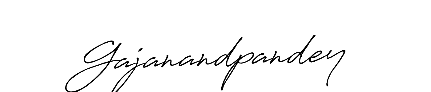 Make a beautiful signature design for name Gajanandpandey. With this signature (Antro_Vectra_Bolder) style, you can create a handwritten signature for free. Gajanandpandey signature style 7 images and pictures png