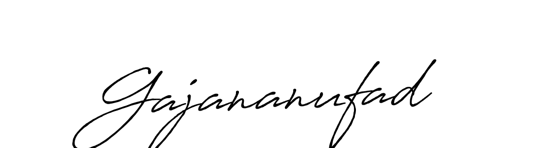 How to make Gajananufad signature? Antro_Vectra_Bolder is a professional autograph style. Create handwritten signature for Gajananufad name. Gajananufad signature style 7 images and pictures png