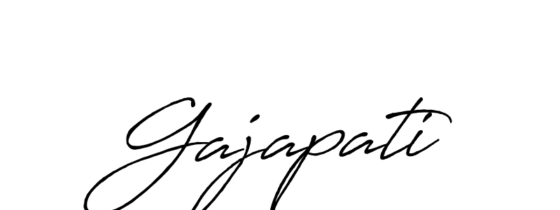 How to make Gajapati signature? Antro_Vectra_Bolder is a professional autograph style. Create handwritten signature for Gajapati name. Gajapati signature style 7 images and pictures png