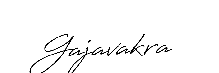 Gajavakra stylish signature style. Best Handwritten Sign (Antro_Vectra_Bolder) for my name. Handwritten Signature Collection Ideas for my name Gajavakra. Gajavakra signature style 7 images and pictures png