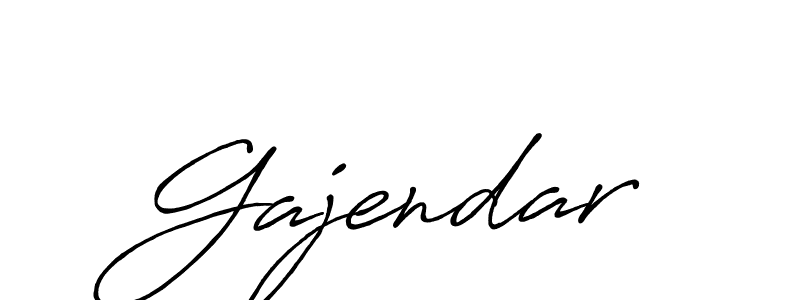 How to make Gajendar name signature. Use Antro_Vectra_Bolder style for creating short signs online. This is the latest handwritten sign. Gajendar signature style 7 images and pictures png