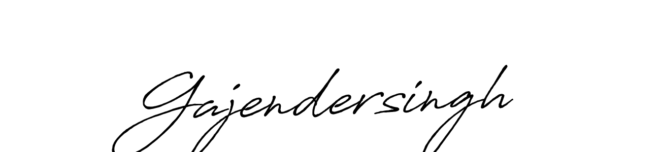 Design your own signature with our free online signature maker. With this signature software, you can create a handwritten (Antro_Vectra_Bolder) signature for name Gajendersingh. Gajendersingh signature style 7 images and pictures png