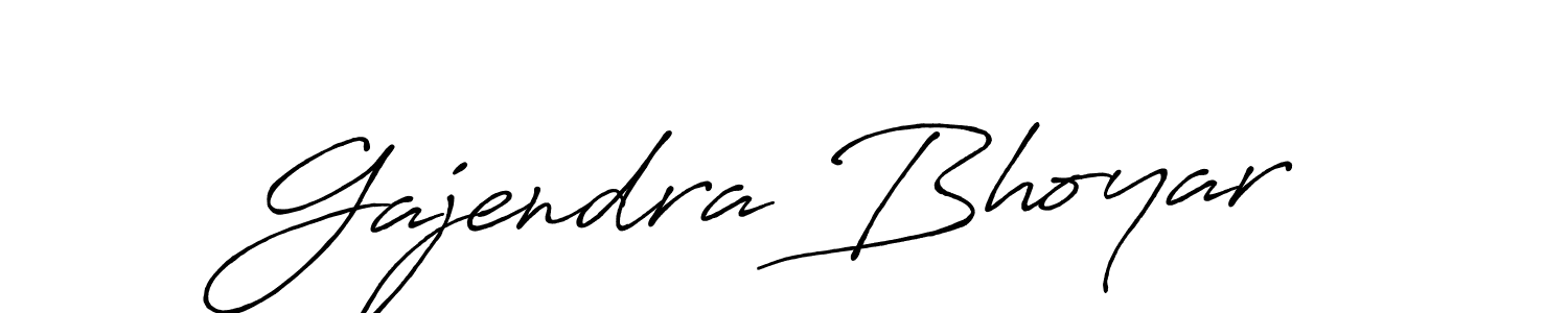 Antro_Vectra_Bolder is a professional signature style that is perfect for those who want to add a touch of class to their signature. It is also a great choice for those who want to make their signature more unique. Get Gajendra Bhoyar name to fancy signature for free. Gajendra Bhoyar signature style 7 images and pictures png