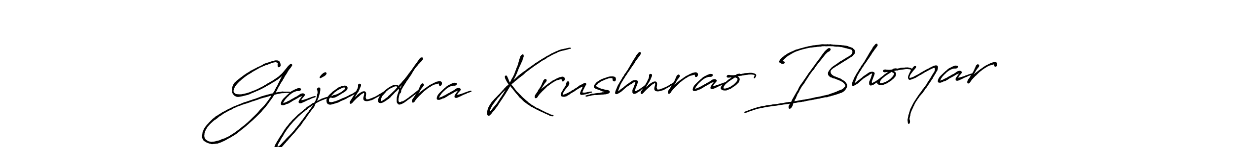 How to make Gajendra Krushnrao Bhoyar signature? Antro_Vectra_Bolder is a professional autograph style. Create handwritten signature for Gajendra Krushnrao Bhoyar name. Gajendra Krushnrao Bhoyar signature style 7 images and pictures png