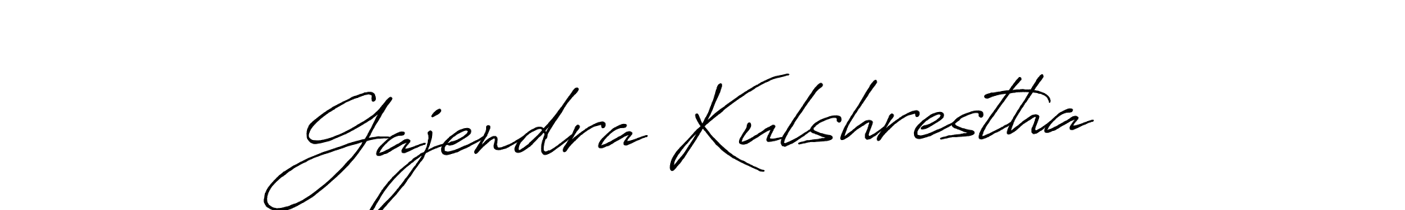 How to make Gajendra Kulshrestha signature? Antro_Vectra_Bolder is a professional autograph style. Create handwritten signature for Gajendra Kulshrestha name. Gajendra Kulshrestha signature style 7 images and pictures png