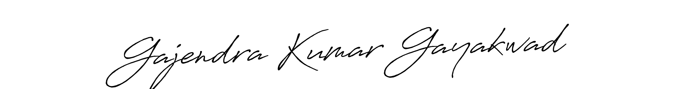 Make a beautiful signature design for name Gajendra Kumar Gayakwad. With this signature (Antro_Vectra_Bolder) style, you can create a handwritten signature for free. Gajendra Kumar Gayakwad signature style 7 images and pictures png
