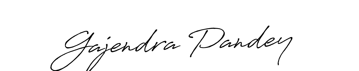Also we have Gajendra Pandey name is the best signature style. Create professional handwritten signature collection using Antro_Vectra_Bolder autograph style. Gajendra Pandey signature style 7 images and pictures png