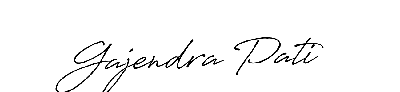 The best way (Antro_Vectra_Bolder) to make a short signature is to pick only two or three words in your name. The name Gajendra Pati include a total of six letters. For converting this name. Gajendra Pati signature style 7 images and pictures png