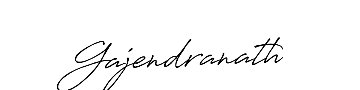 How to make Gajendranath signature? Antro_Vectra_Bolder is a professional autograph style. Create handwritten signature for Gajendranath name. Gajendranath signature style 7 images and pictures png