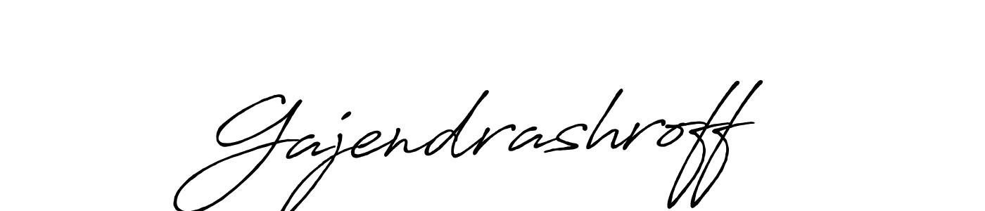 Also we have Gajendrashroff name is the best signature style. Create professional handwritten signature collection using Antro_Vectra_Bolder autograph style. Gajendrashroff signature style 7 images and pictures png