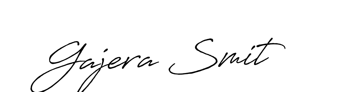 Use a signature maker to create a handwritten signature online. With this signature software, you can design (Antro_Vectra_Bolder) your own signature for name Gajera Smit. Gajera Smit signature style 7 images and pictures png