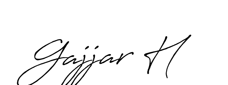 The best way (Antro_Vectra_Bolder) to make a short signature is to pick only two or three words in your name. The name Gajjar H include a total of six letters. For converting this name. Gajjar H signature style 7 images and pictures png