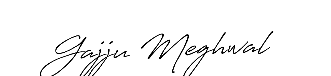 The best way (Antro_Vectra_Bolder) to make a short signature is to pick only two or three words in your name. The name Gajju Meghwal include a total of six letters. For converting this name. Gajju Meghwal signature style 7 images and pictures png