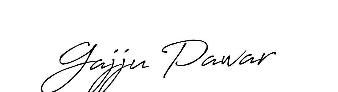 Make a beautiful signature design for name Gajju Pawar. With this signature (Antro_Vectra_Bolder) style, you can create a handwritten signature for free. Gajju Pawar signature style 7 images and pictures png