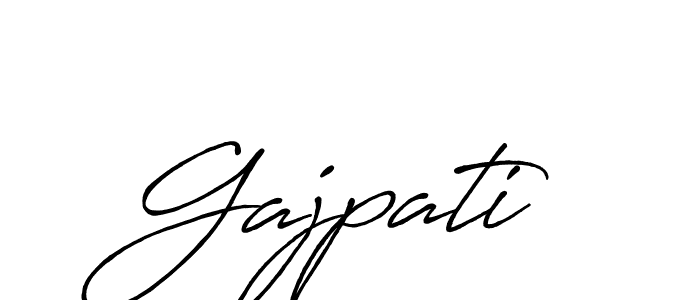 Gajpati stylish signature style. Best Handwritten Sign (Antro_Vectra_Bolder) for my name. Handwritten Signature Collection Ideas for my name Gajpati. Gajpati signature style 7 images and pictures png