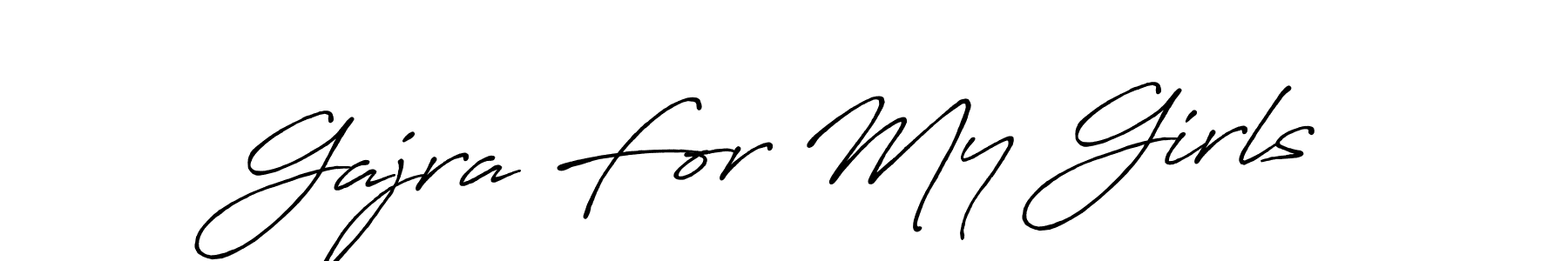 How to Draw Gajra For My Girls signature style? Antro_Vectra_Bolder is a latest design signature styles for name Gajra For My Girls. Gajra For My Girls signature style 7 images and pictures png