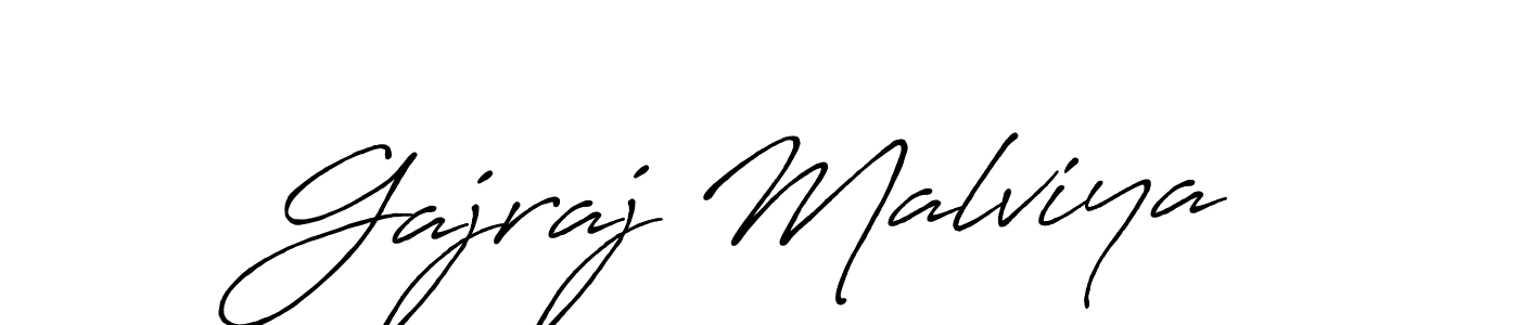 How to make Gajraj Malviya signature? Antro_Vectra_Bolder is a professional autograph style. Create handwritten signature for Gajraj Malviya name. Gajraj Malviya signature style 7 images and pictures png