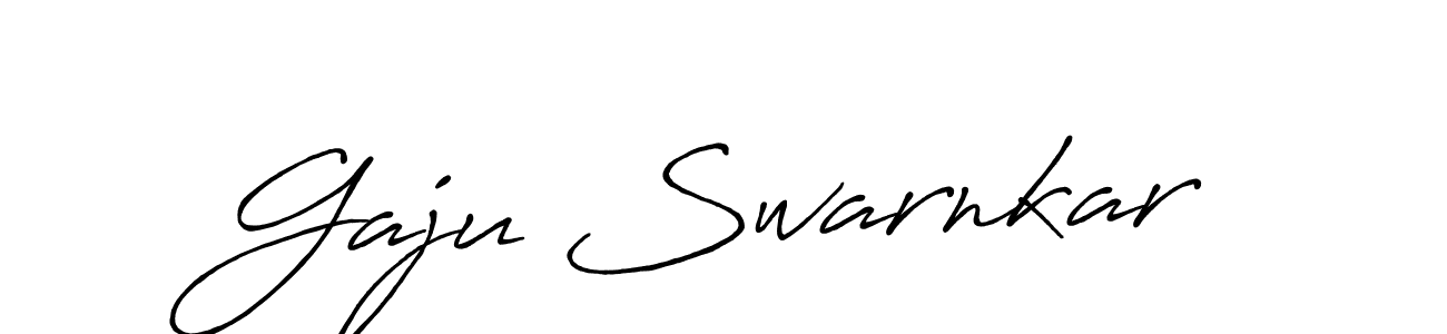 How to make Gaju Swarnkar name signature. Use Antro_Vectra_Bolder style for creating short signs online. This is the latest handwritten sign. Gaju Swarnkar signature style 7 images and pictures png