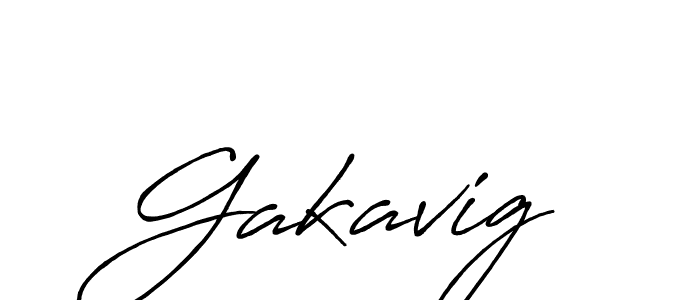 How to make Gakavig signature? Antro_Vectra_Bolder is a professional autograph style. Create handwritten signature for Gakavig name. Gakavig signature style 7 images and pictures png